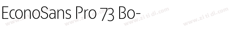 EconoSans Pro 73 Bo字体转换